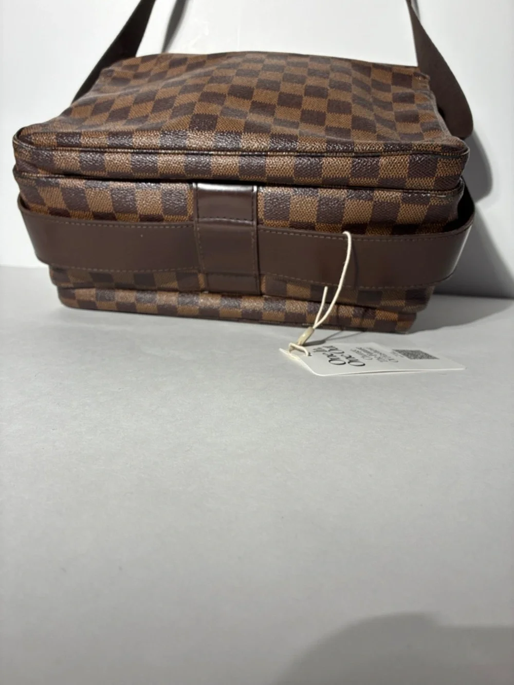 Pre -love Authentic Louis Vuitton Damier Ebene Naviglio Crossbody Bag
